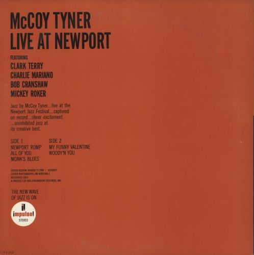 McCoy Tyner Live At Newport vinyl LP album (LP record) Japanese MQTLPLI883896