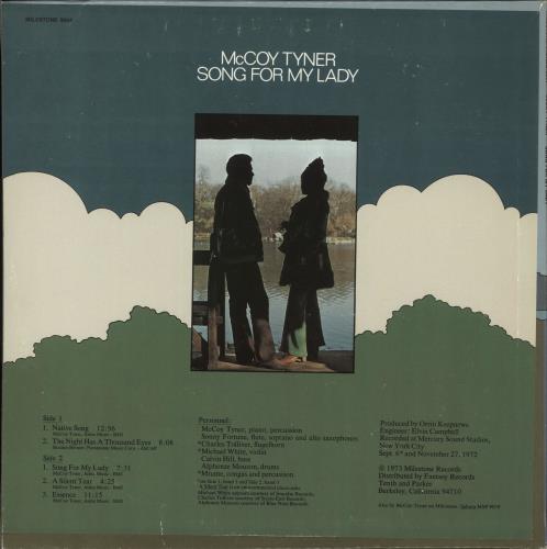 McCoy Tyner Song For My Lady vinyl LP album (LP record) US MQTLPSO541019