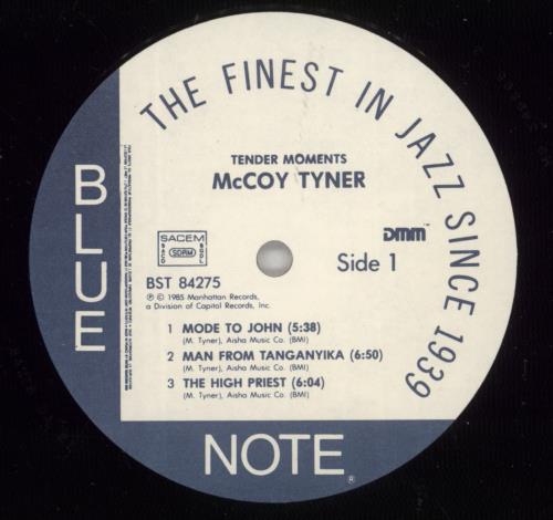 McCoy Tyner Tender Moments vinyl LP album (LP record) French MQTLPTE888181