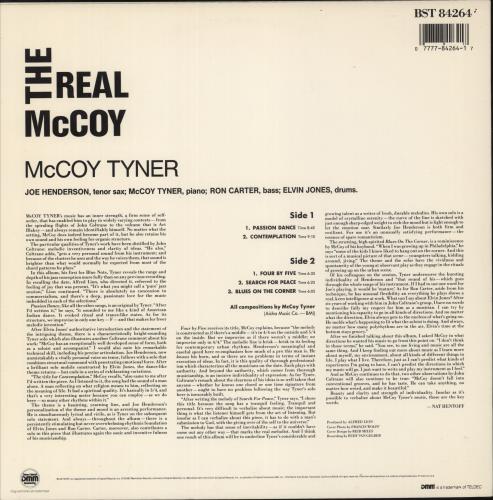 McCoy Tyner The Real McCoy vinyl LP album (LP record) US MQTLPTH869110