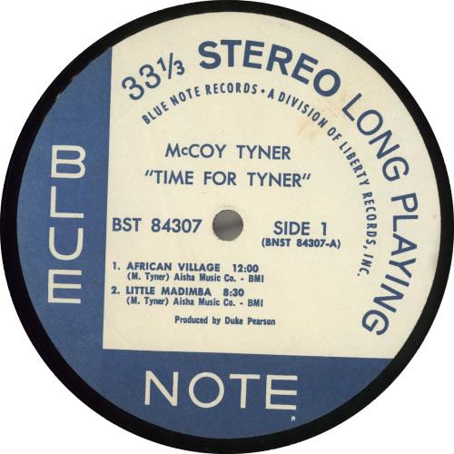 McCoy Tyner Time For Tyner - 1st - EX vinyl LP album (LP record) US MQTLPTI705964