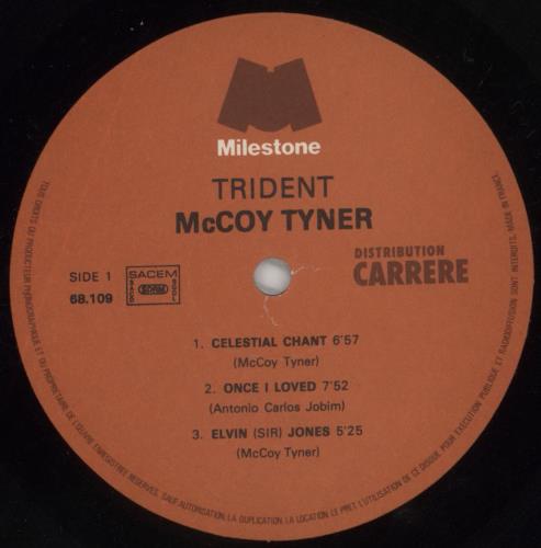 McCoy Tyner Trident vinyl LP album (LP record) French MQTLPTR859781