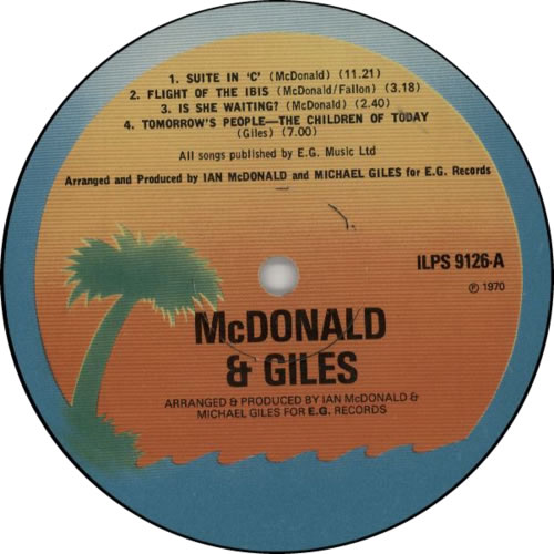 McDonald & Giles McDonald & Giles - Sunrise vinyl LP album (LP record) UK M&GLPMC595513
