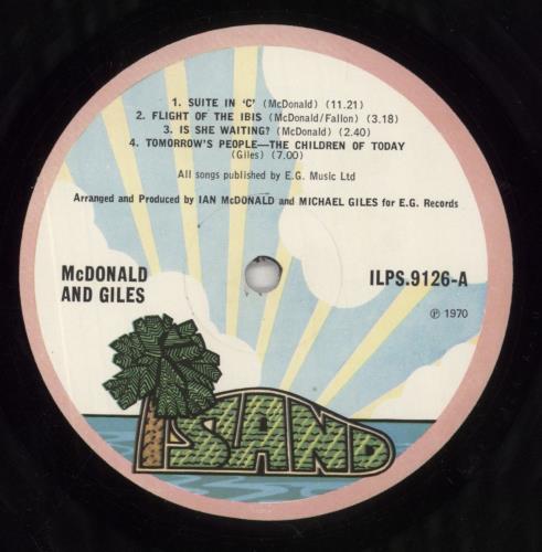 McDonald & Giles McDonald And Giles - 2nd - EX vinyl LP album (LP record) UK M&GLPMC856317