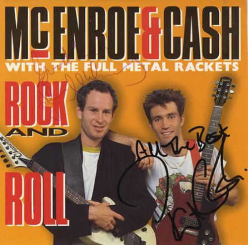 McEnroe & Cash Rock And Roll - AUTOGRAPHED 7" vinyl single (7 inch record / 45) UK M&C07RO404709