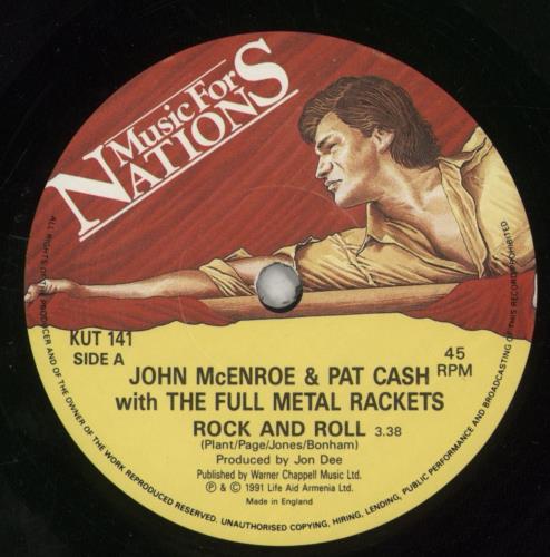 McEnroe & Cash Rock And Roll 7" vinyl single (7 inch record / 45) UK M&C07RO98207