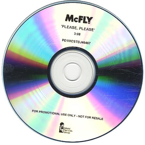 McFly Please, Please CD-R acetate UK MAJCRPL389190