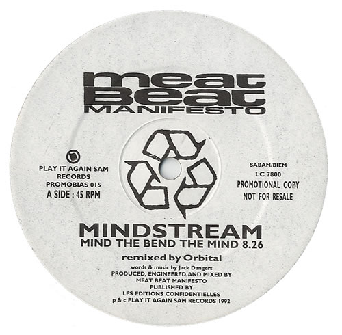 Meat Beat Manifesto Mindstream 12" vinyl single (12 inch record / Maxi-single) UK MBM12MI437452