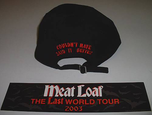 Meat Loaf 2003 Tour Cap hat Australian MEAHATO326471