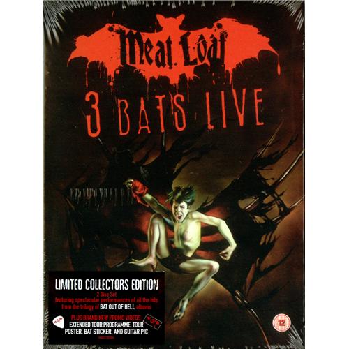 Meat Loaf 3 Bats Live - Sealed DVD UK MEADDBA416018