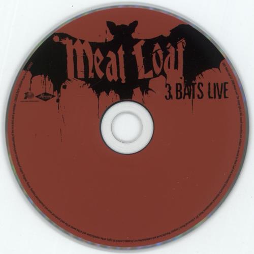 Meat Loaf 3 Bats Live CD album (CDLP) UK MEACDBA431105