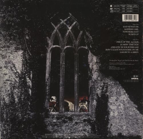 Meat Loaf Bad Attitude vinyl LP album (LP record) German MEALPBA288261