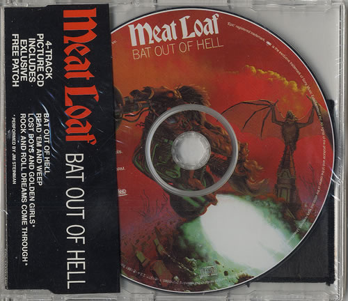 Meat Loaf Bat Out Of Hell + Patch CD single (CD5 / 5") UK MEAC5BA30818