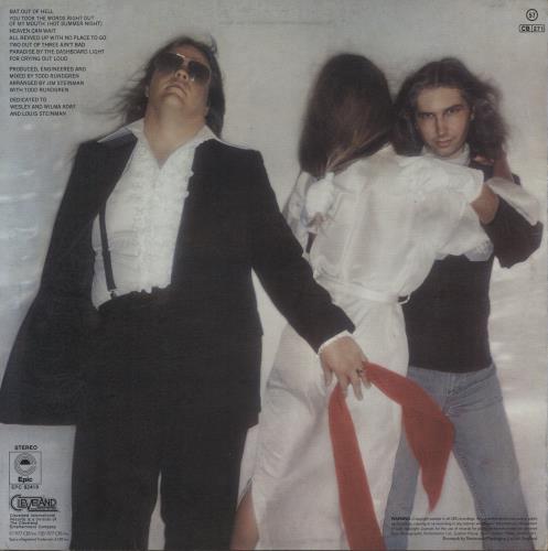 Meat Loaf Bat Out Of Hell - Black Label vinyl LP album (LP record) UK MEALPBA839055