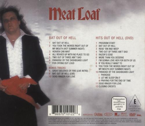 Meat Loaf Bat Out Of Hell - Special Edition 2-disc CD/DVD set UK MEA2DBA378992