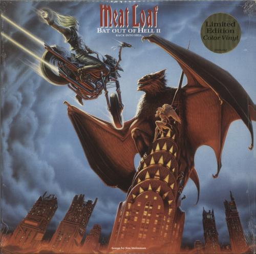 Meat Loaf Bat Out Of Hell II: Back Into Hell - Blue Vinyl - Sealed 2-LP vinyl record set (Double LP Album) US MEA2LBA877194