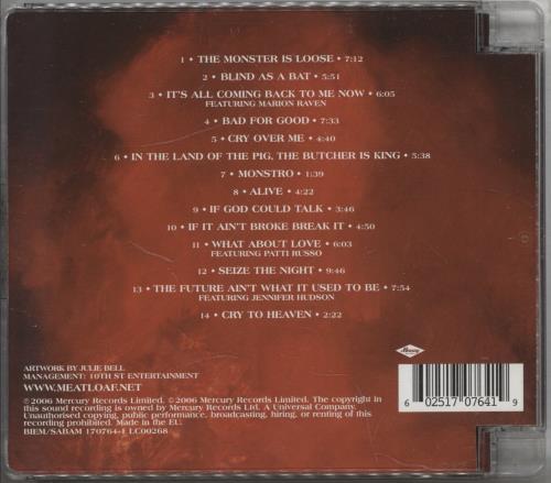 Meat Loaf Bat Out Of Hell III: The Monster Is Loose CD album (CDLP) UK MEACDBA377958
