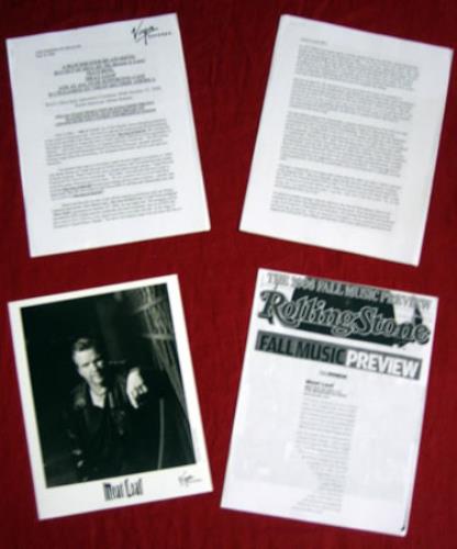 Meat Loaf Bat Out Of Hell III media press pack US MEAPPBA379077