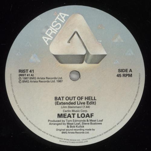 Meat Loaf Bat Out Of Hell Live 12" vinyl single (12 inch record / Maxi-single) UK MEA12BA41654