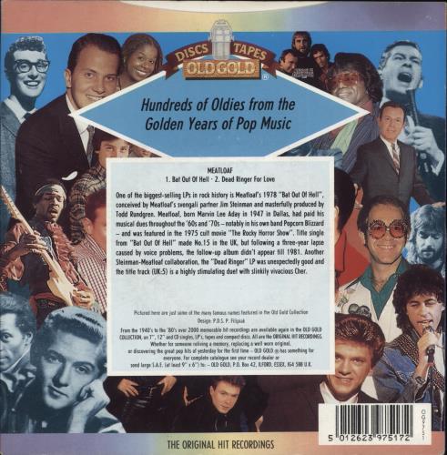 Meat Loaf Bat Out Of Hell 7" vinyl single (7 inch record / 45) UK MEA07BA879565