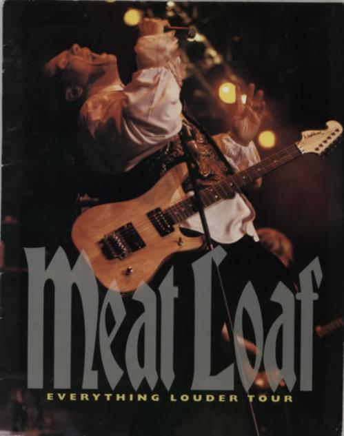 Meat Loaf Everything Louder Tour tour programme UK MEATREV75050