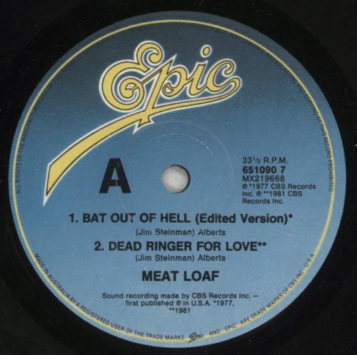 Meat Loaf Four Play: Volume Sixteen 7" vinyl single (7 inch record / 45) Australian MEA07FO879552