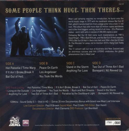 Meat Loaf Guilty Pleasure Tour - Live From Sydney Australia - 180gm Coloured Vinyl + DVD 2-LP vinyl record set (Double LP Album) Italian MEA2LGU881134