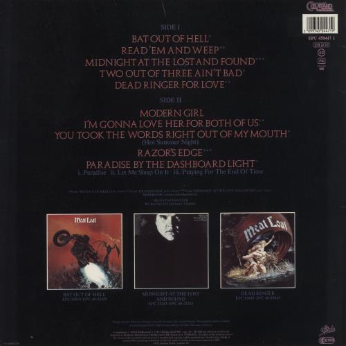Meat Loaf Hits Out Of Hell vinyl LP album (LP record) Dutch MEALPHI553832