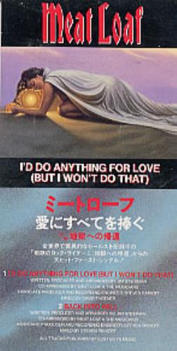 Meat Loaf I'd Do Anything For Love 3" CD single (CD3) Japanese MEAC3ID220896