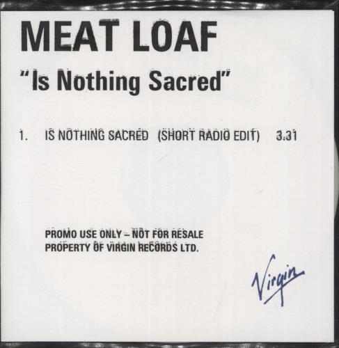 Meat Loaf Is Nothing Sacred CD-R acetate UK MEACRIS132596