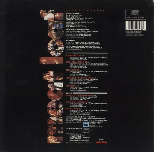 Meat Loaf Live + Bonus 12" - Stickered sleeve 2-LP vinyl record set (Double LP Album) UK MEA2LLI294219