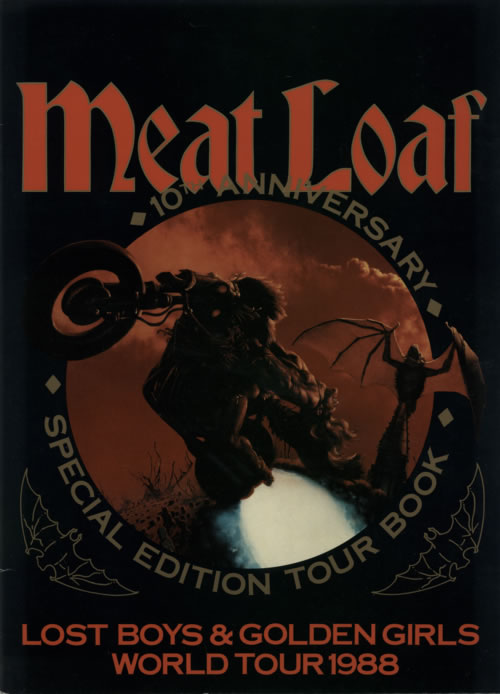 Meat Loaf Lost Boys & Golden Girls + Ticket Stub tour programme UK MEATRLO596770