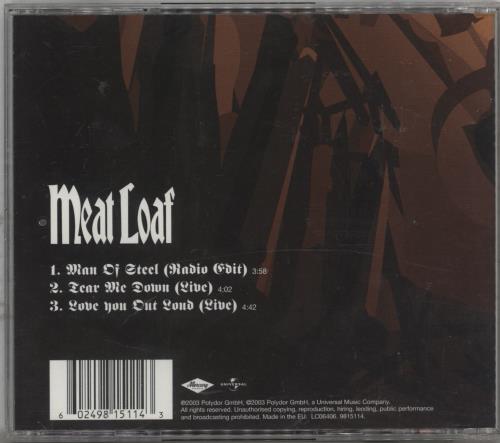Meat Loaf Man Of Steel CD single (CD5 / 5") UK MEAC5MA264977