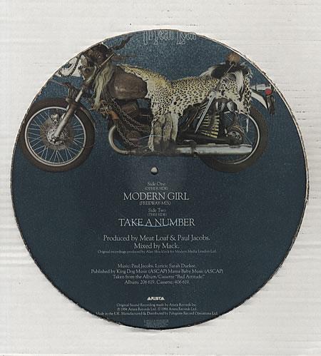 Meat Loaf Modern Girl 12" vinyl picture disc (12 inch picture record) UK MEA2PMO19145