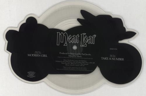 Meat Loaf Modern Girl shaped picture disc (picture disc vinyl record) UK MEASHMO00959