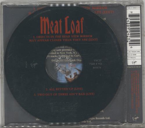 Meat Loaf Objects In The Rear View Mirror... CD single (CD5 / 5") UK MEAC5OB160728