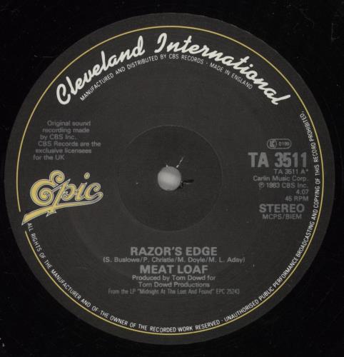 Meat Loaf Razors Edge 12" vinyl single (12 inch record / Maxi-single) UK MEA12RA160168