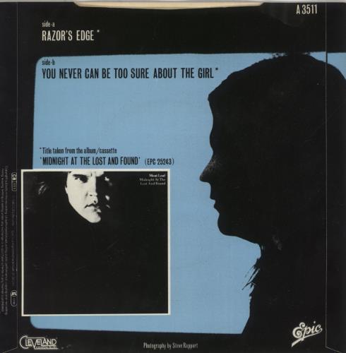 Meat Loaf Razor's Edge 7" vinyl single (7 inch record / 45) UK MEA07RA183150