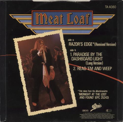 Meat Loaf Razor's Edge 12" vinyl single (12 inch record / Maxi-single) UK MEA12RA21870