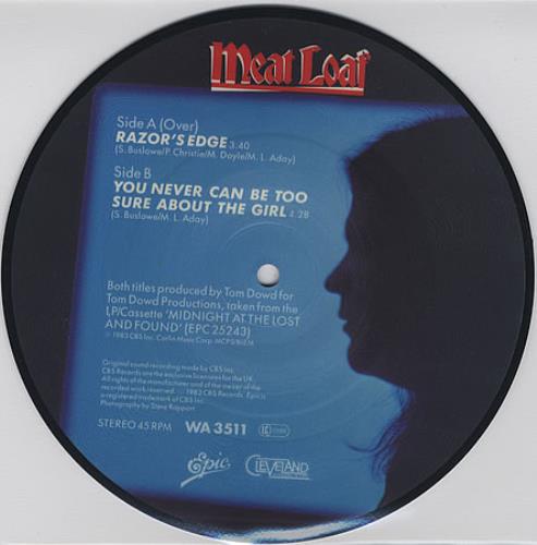 Meat Loaf Razor's Edge 7" vinyl picture disc (7 inch picture disc single) UK MEA7PRA30160