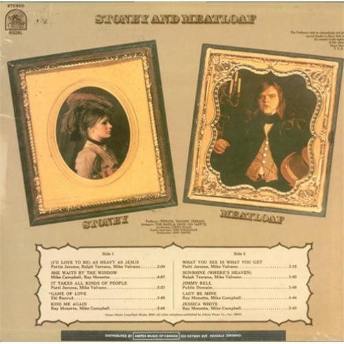Meat Loaf Stoney And Meatloaf vinyl LP album (LP record) Canadian MEALPST417589