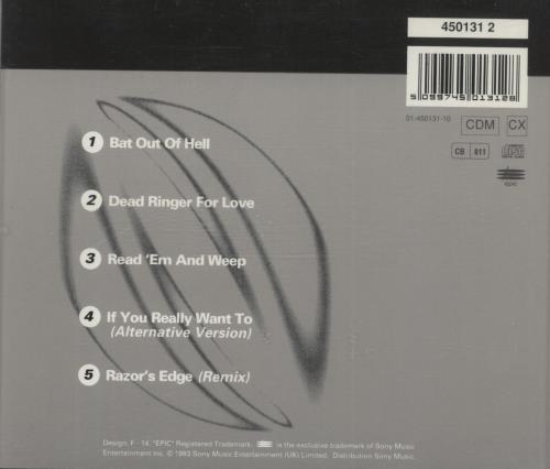 Meat Loaf Twelve Inch Mixes CD single (CD5 / 5") German MEAC5TW14556