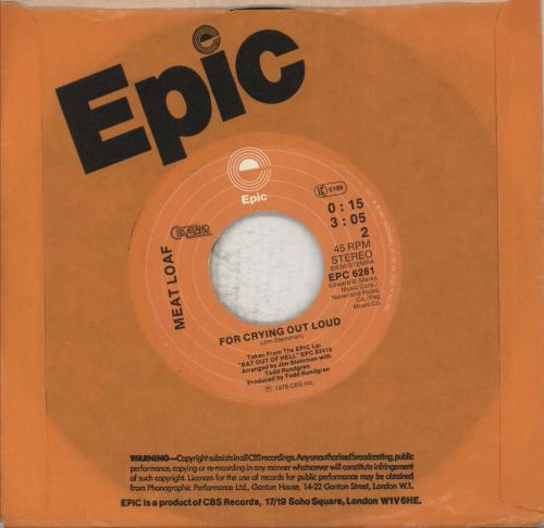 Meat Loaf Two Ouf Of Three Ain't Bad - Wide 7" vinyl single (7 inch record / 45) Dutch MEA07TW702631