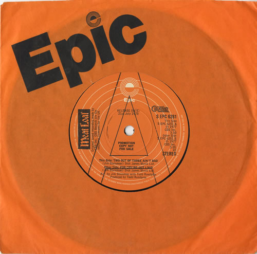 Meat Loaf Two Out Of Three Ain't Bad 7" vinyl single (7 inch record / 45) UK MEA07TW184656