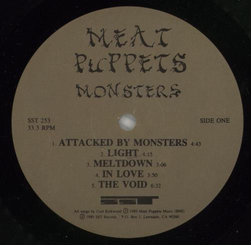 Meat Puppets Monsters - Open Shrink vinyl LP album (LP record) US MPULPMO874182