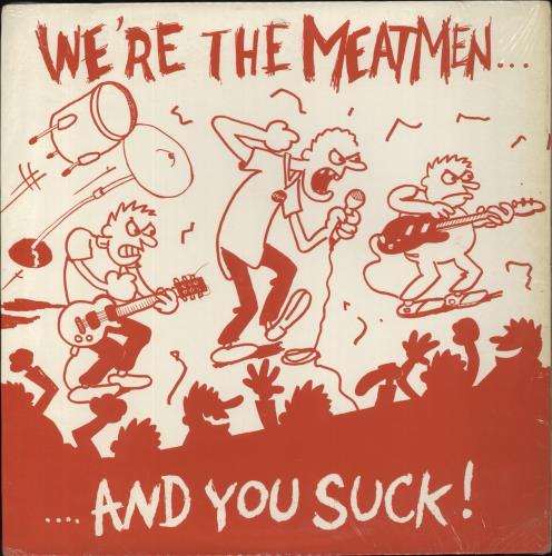 Meatmen We're The Meatmen And You Suck - Red Sleeve vinyl LP album (LP record) US 8IBLPWE859945