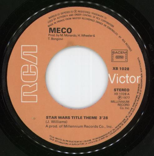 Meco Star Wars Theme 7" vinyl single (7 inch record / 45) French M/O07ST705301
