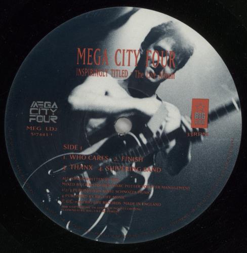 Mega City Four Inspiringly Titled - The Live Album 2-LP vinyl record set (Double LP Album) UK MCF2LIN280757