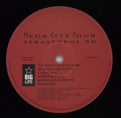 Mega City Four Sebastopol Road - VG vinyl LP album (LP record) UK MCFLPSE796586
