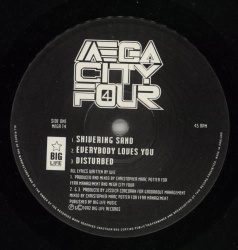 Mega City Four Shivering Sand 12" vinyl single (12 inch record / Maxi-single) UK MCF12SH318051